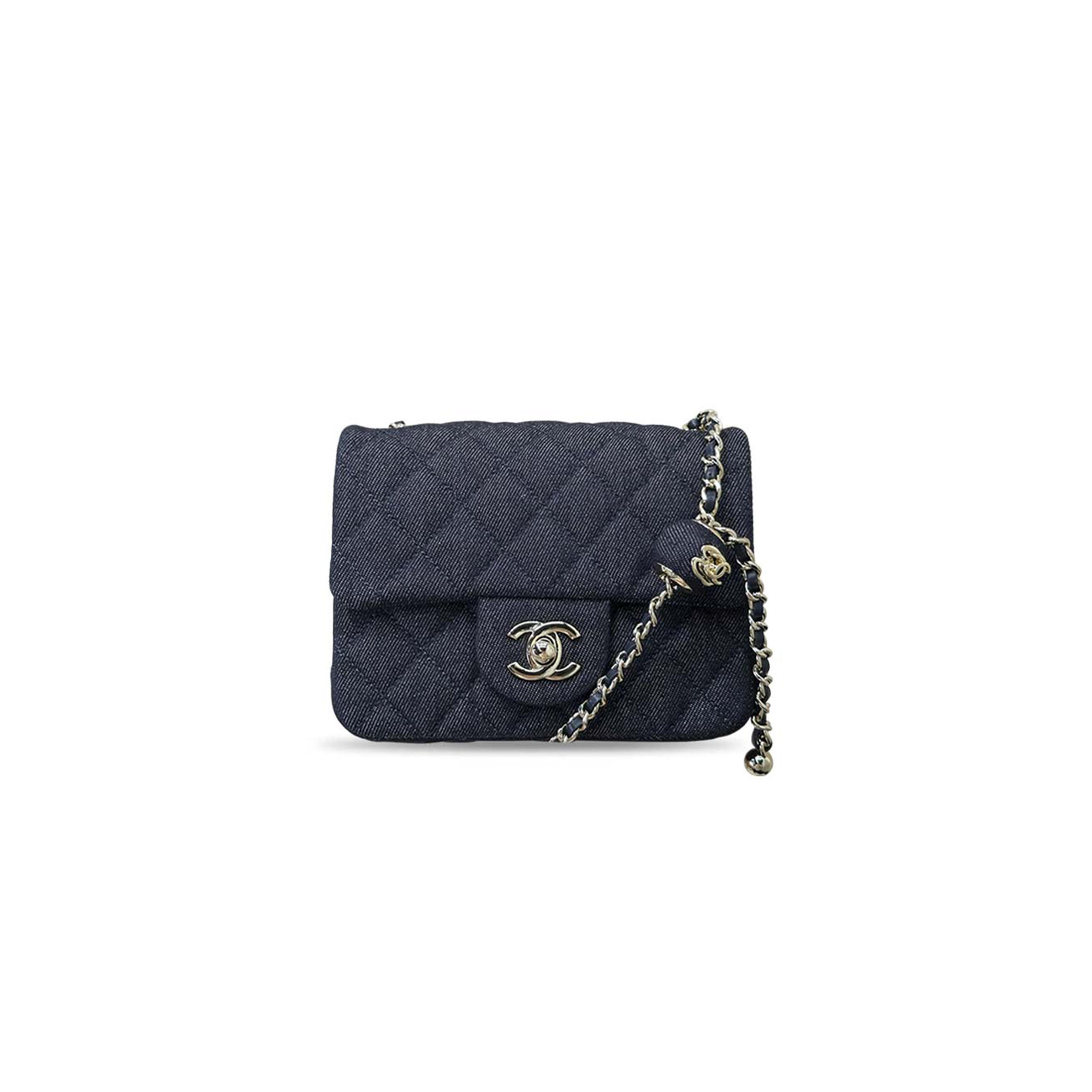 CHANEL CLASSIC SQUARE FLAP MINI SHOULDER BAG (17*13*6cm)